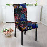 Octopus Sea Wave Tropical Fishe Pattern Dining Chair Slipcover
