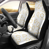 Bread Toast Pattern Print Design 01 Universal Fit Car Seat Covers
