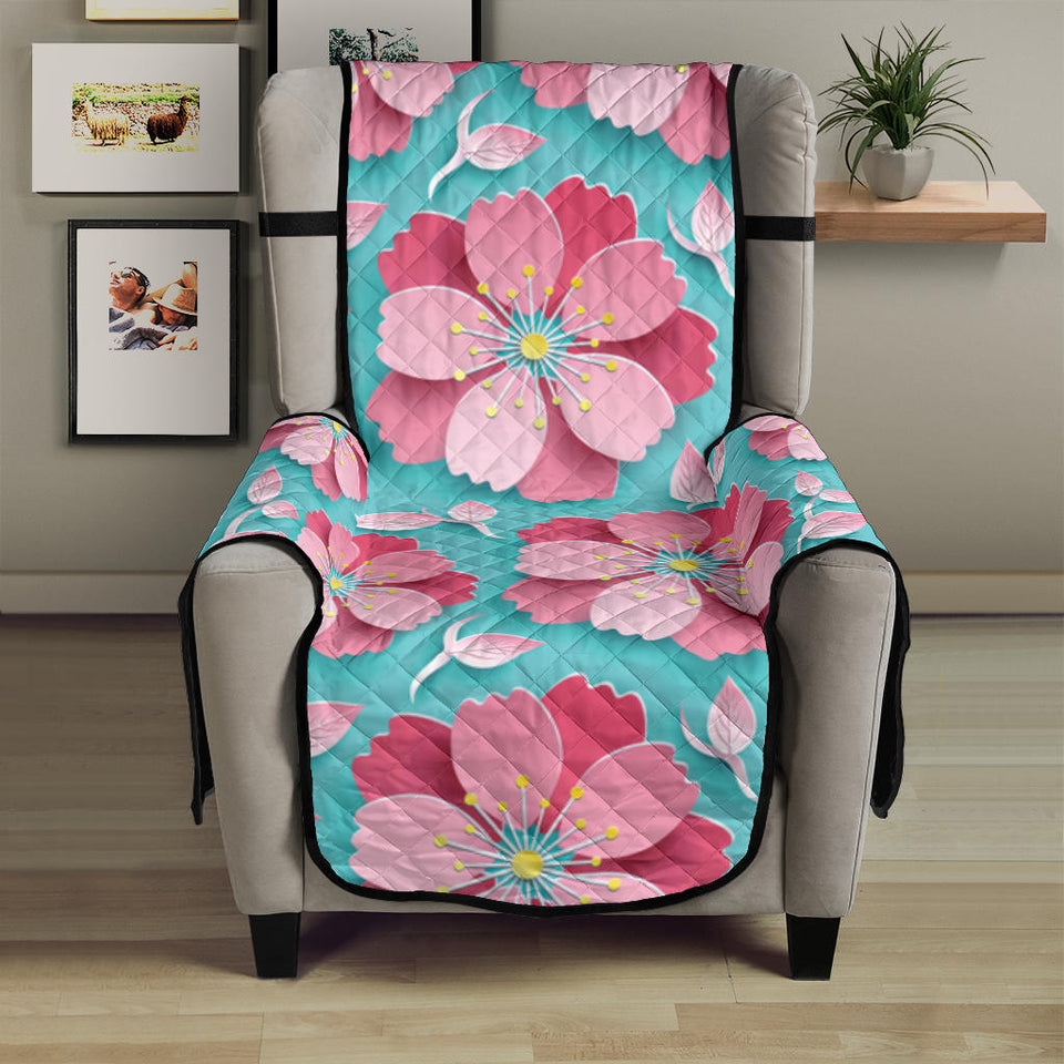 3D sakura cherry blossom pattern Chair Cover Protector
