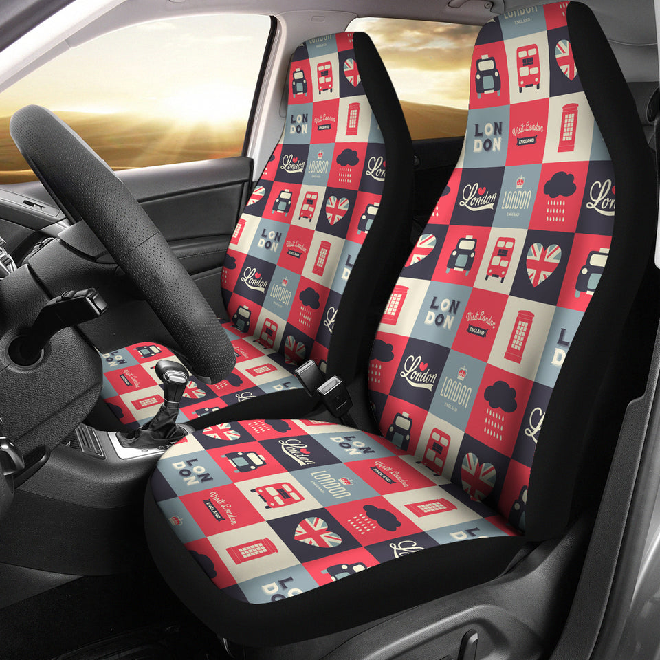 British Pattern Print Design 05 Universal Fit Car Seat Covers