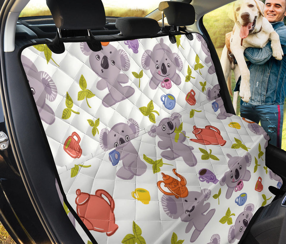 Cute Koalas Teapots Tea Dog Car Seat Covers