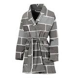 Brick Printed Pattern Print Design 05 Women's Bathrobe