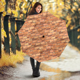 Brick Printed Pattern Print Design 04 Umbrella