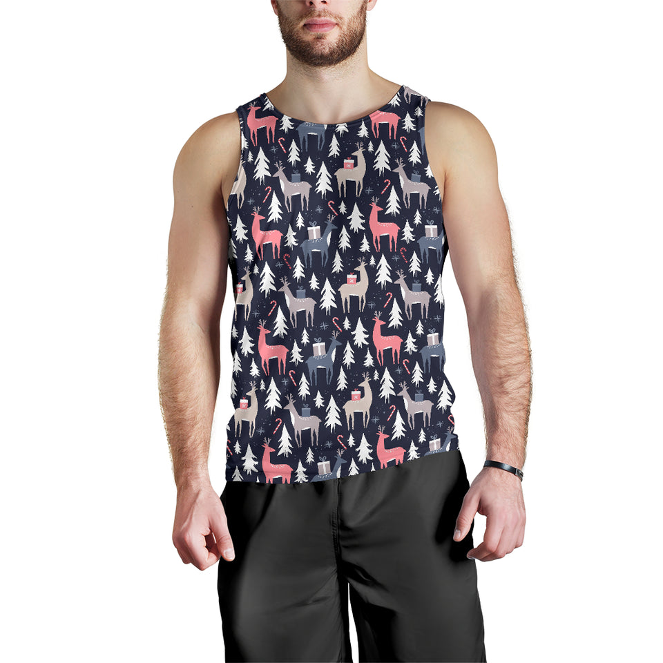 Deers Winter Christmas pattern Men Tank Top