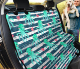 Cute Octopuses Heart Striped Background Dog Car Seat Covers