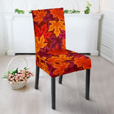 Autumn Maple Leaf Pattern Dining Chair Slipcover
