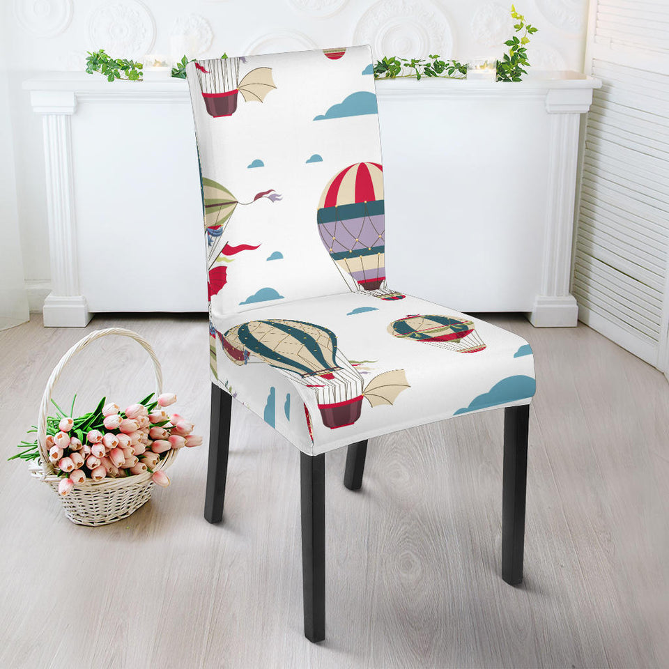 Hot Air Balloon Pattern Dining Chair Slipcover