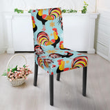 Rooster Chicken Cock Snowfalke Dining Chair Slipcover