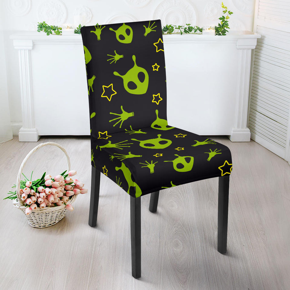 Alien Pattern Print Design 02 Dining Chair Slipcover