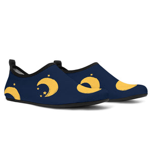Moon Star Pattern Aqua Shoes