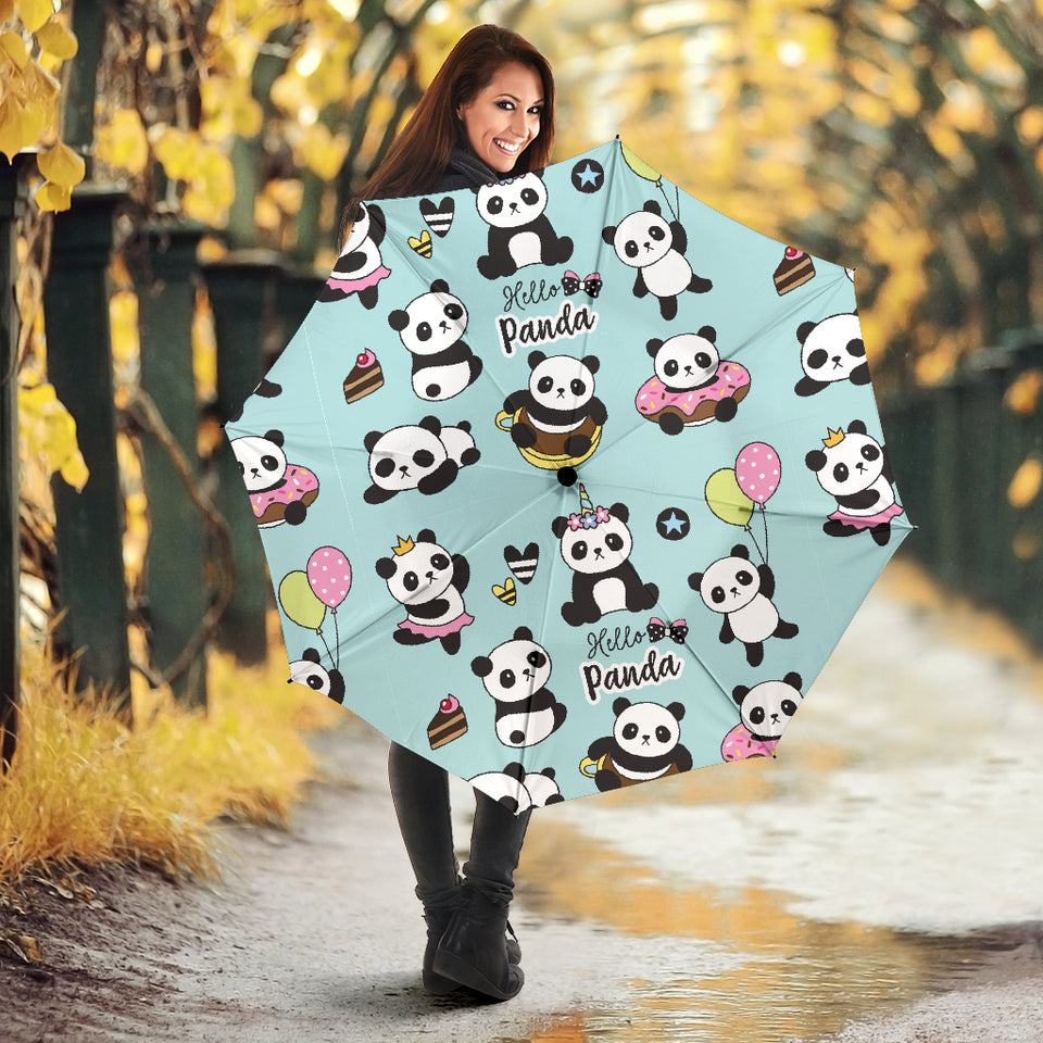 Cute Baby Panda Pattern Umbrella
