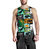 dinosaurs print pattern Men Tank Top