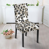 Leopard Skin Print Pattern Dining Chair Slipcover