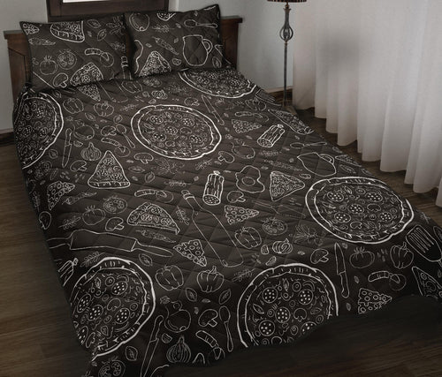 Pizza pattern  Quilt Bed Set