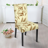 Windmill Wheat Pattern Dining Chair Slipcover