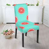 Grapefruit Green Background Dining Chair Slipcover