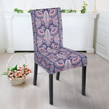 Indian Batik Style Pattern Dining Chair Slipcover