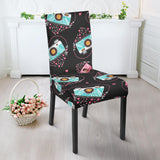 Camera Pattern Print Design 04 Dining Chair Slipcover