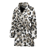 Leopard Skin Print Pattern Women'S Bathrobe