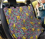 Cute Yellow Monkey Leaves Pattern Dog Car Seat Covers