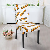 French Fries Potato Pattern Dining Chair Slipcover