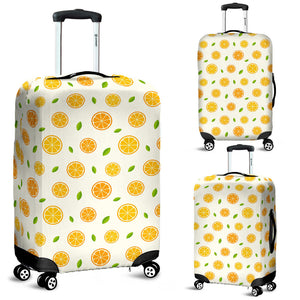 Oranges Leaves Pattern Luggage Covers