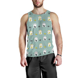 Cute hamster cheese pattern Men Tank Top