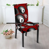 Billiard Ball Pattern Print Design 05 Dining Chair Slipcover