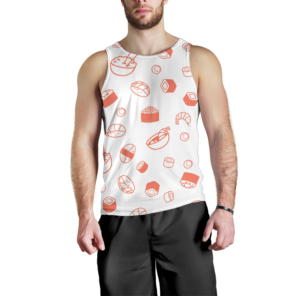 Sushi pattern Men Tank Top