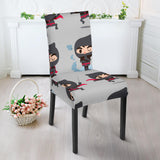 Cute Ninja Pattern Dining Chair Slipcover
