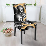 Billiard Ball Pattern Print Design 04 Dining Chair Slipcover