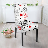 Bicycle Pattern Print Design 04 Dining Chair Slipcover