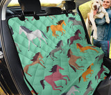 Colorful Horses Pattern Dog Car Seat Covers