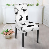 Goat Ram Pattern Dining Chair Slipcover