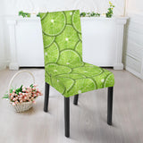 Slices Of Lime Pattern Dining Chair Slipcover