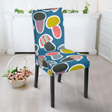 Colorful Mushroom Design Pattern Dining Chair Slipcover