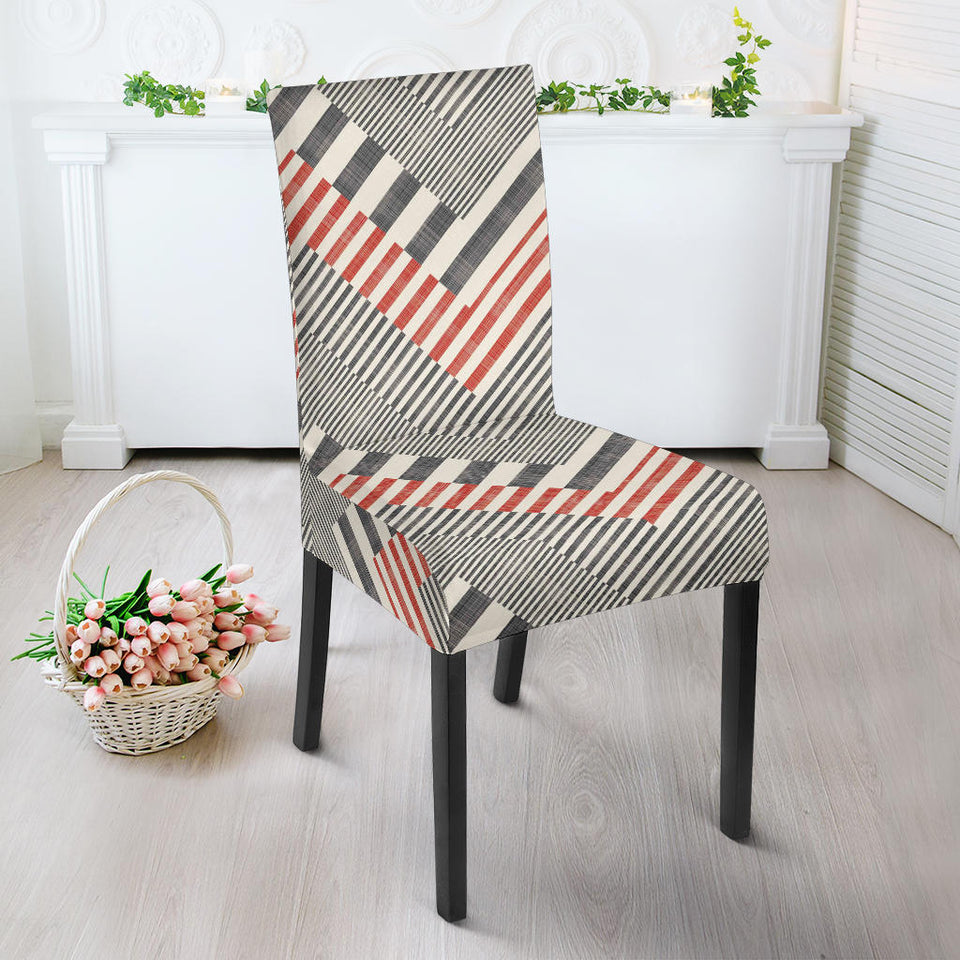 Zigzag Chevron Striped Pattern Dining Chair Slipcover