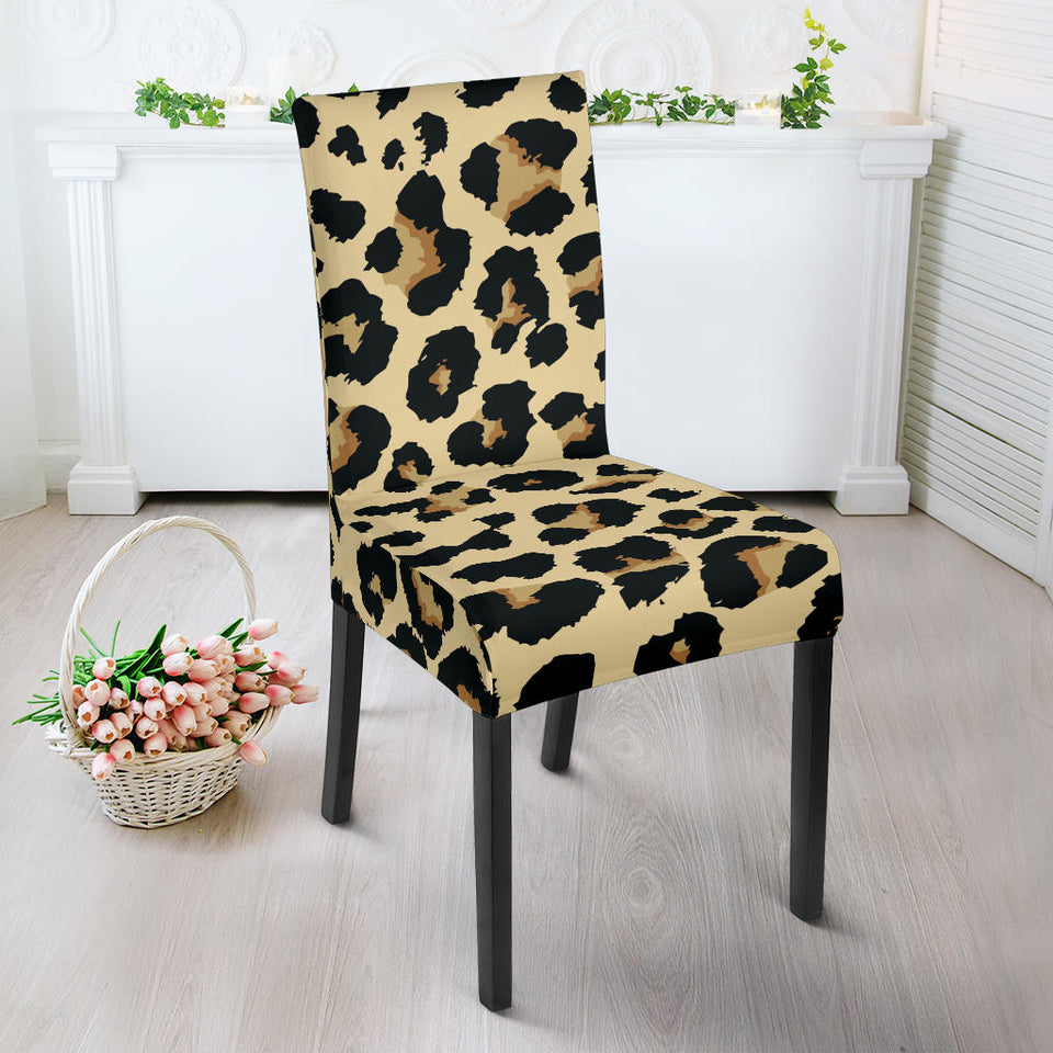 Leopard Print Design Pattern Dining Chair Slipcover