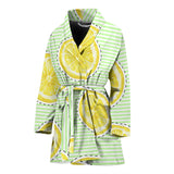 Slice Of Lemon Pattern Women'S Bathrobe