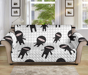 Ninja pattern plaid background Sofa Cover Protector