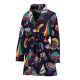 Colorful Mushroom Pattern Women'S Bathrobe