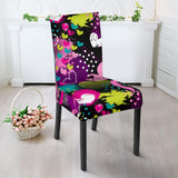 Heart Dot Wave Star Creative Design Pattern Dining Chair Slipcover