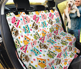 Color Cute Owl Pattern Dog Car Seat Covers