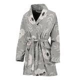 Cute Koala Leaves Pattern Women'S Bathrobe