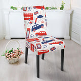 British Pattern Print Design 03 Dining Chair Slipcover