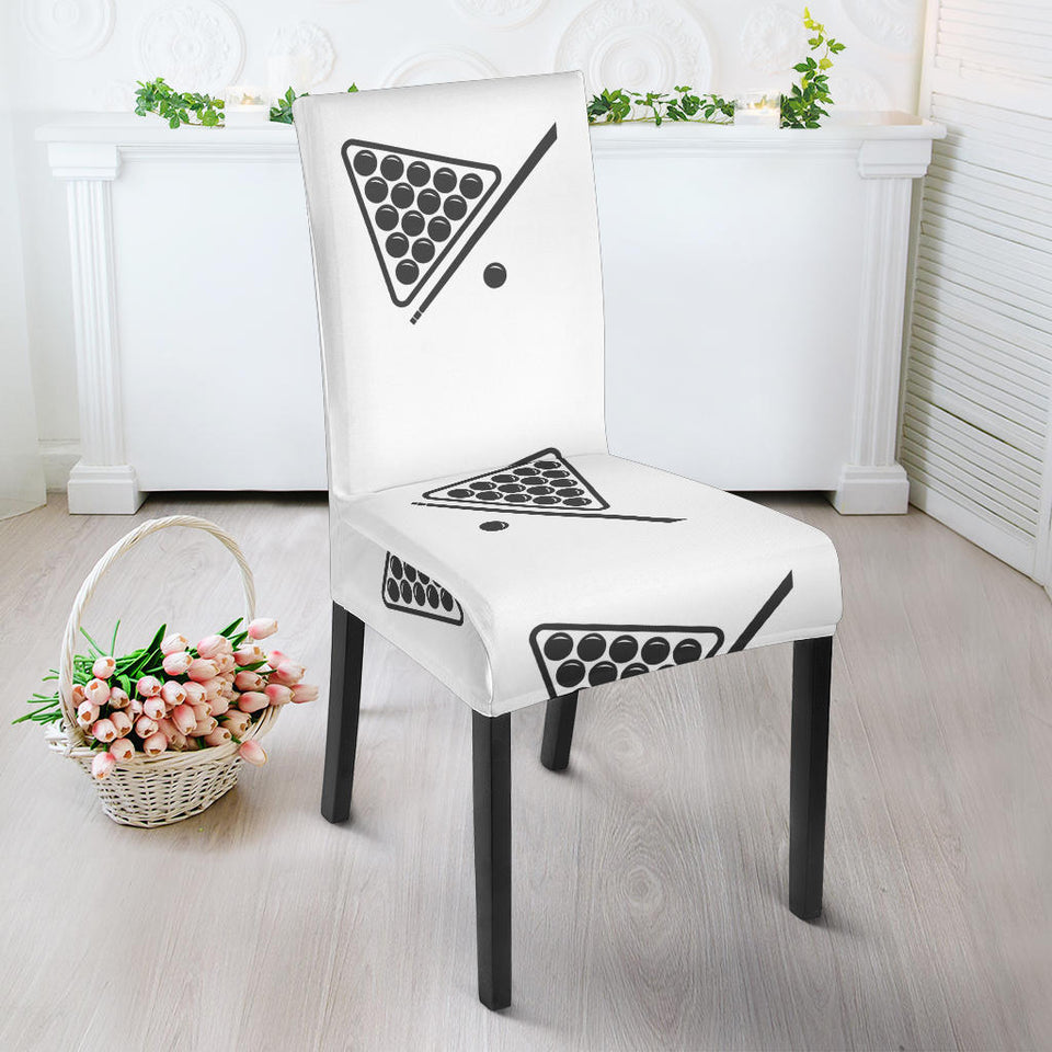 Billiard Ball Pattern Print Design 03 Dining Chair Slipcover