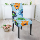 Alien Pattern Print Design 04 Dining Chair Slipcover