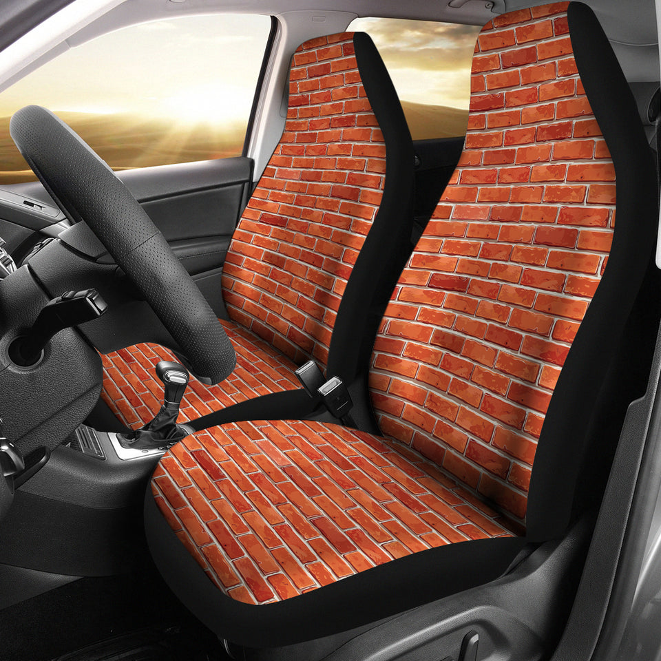 Brick Printed Pattern Print Design 03 Universal Fit Car Seat Covers