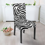 Zebra Skin Pattern Dining Chair Slipcover