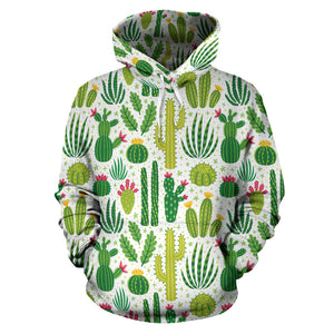 Cactus Pattern Men Women Pullover Hoodie